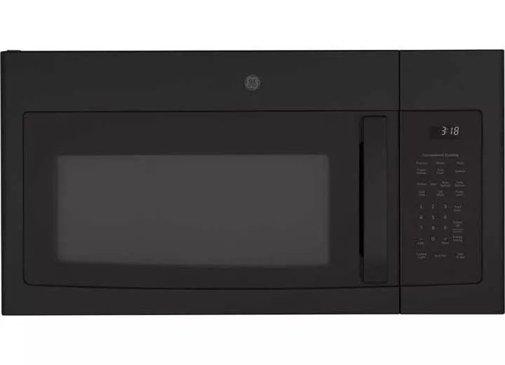 GE Appliances 1.8 Cu. Ft. Over-the-Range Microwave Oven with Recirculating Venting, Black• JNM3184DPBB