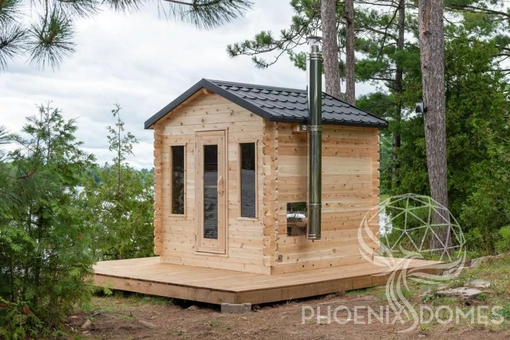 Georgian Cabin Sauna – Phoenix Domes