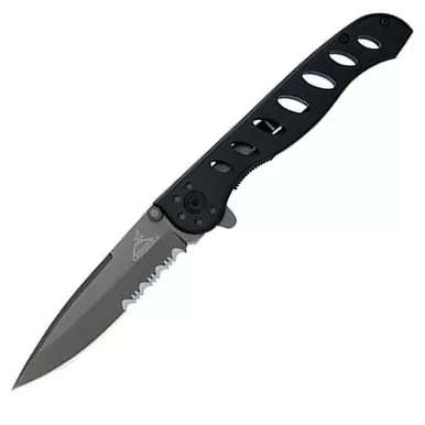 Gerber 22-41432N EVO Titanium-Coated Folding Knife 3.43 Inch Serrated Clip