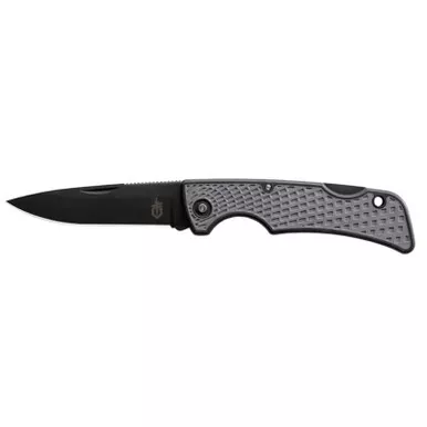 Gerber 31-003040N US1 Folding Knife 2.60" 420HC Drop Point Plain Edge Blade, Rubber Overmold Handle