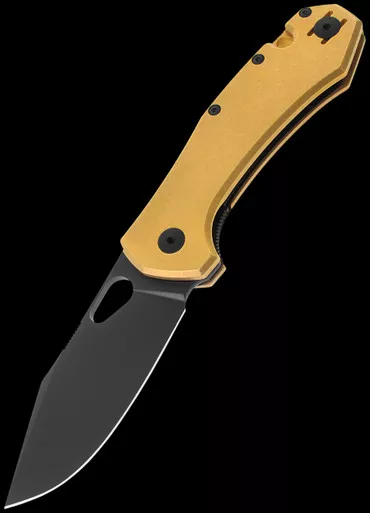 Giant Mouse Ace Atelier Brass Folding Knife