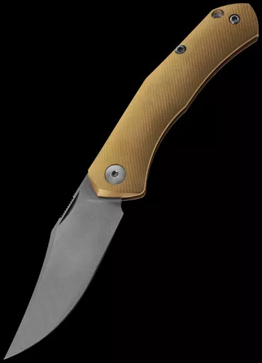 GiantMouse ACE Jutland Slipjoint Brass Folding Knife