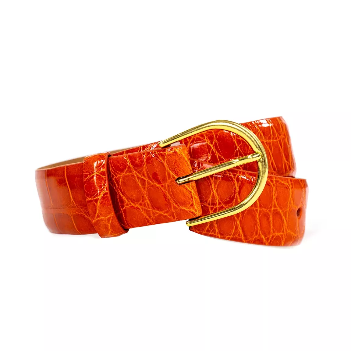Glazed Alligator Belt