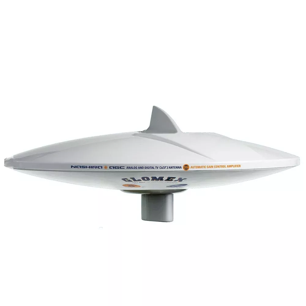 Glomex DVB-T2 TV Full HD 14″ Marine Omnidirectional Antenna – w/Automatic Gain Control