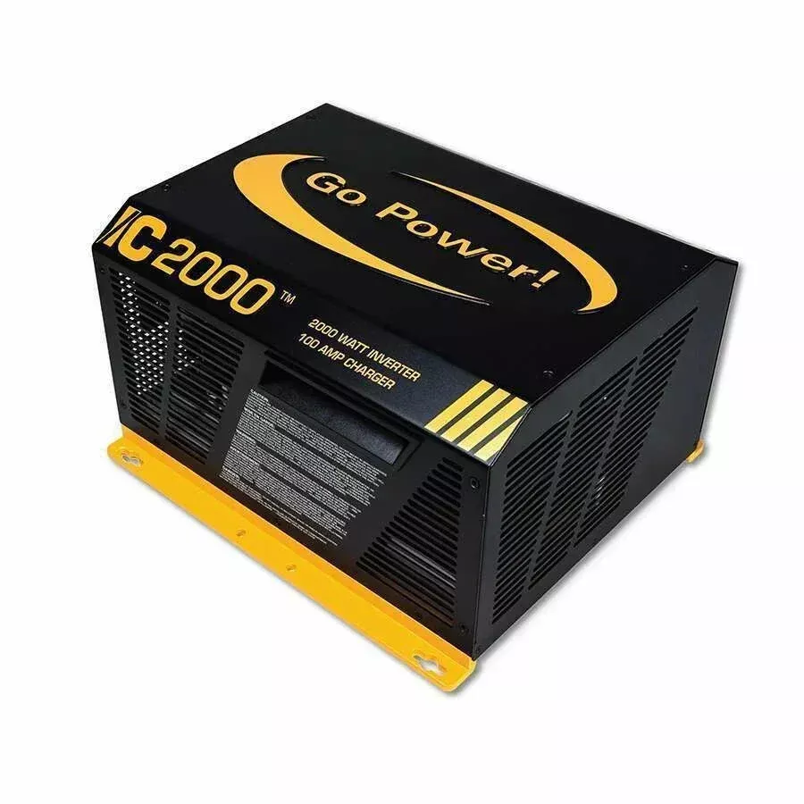 Go Power! 2000W Pure Sine Wave Inverter/Charger – GP-IC-2000-12-PKG