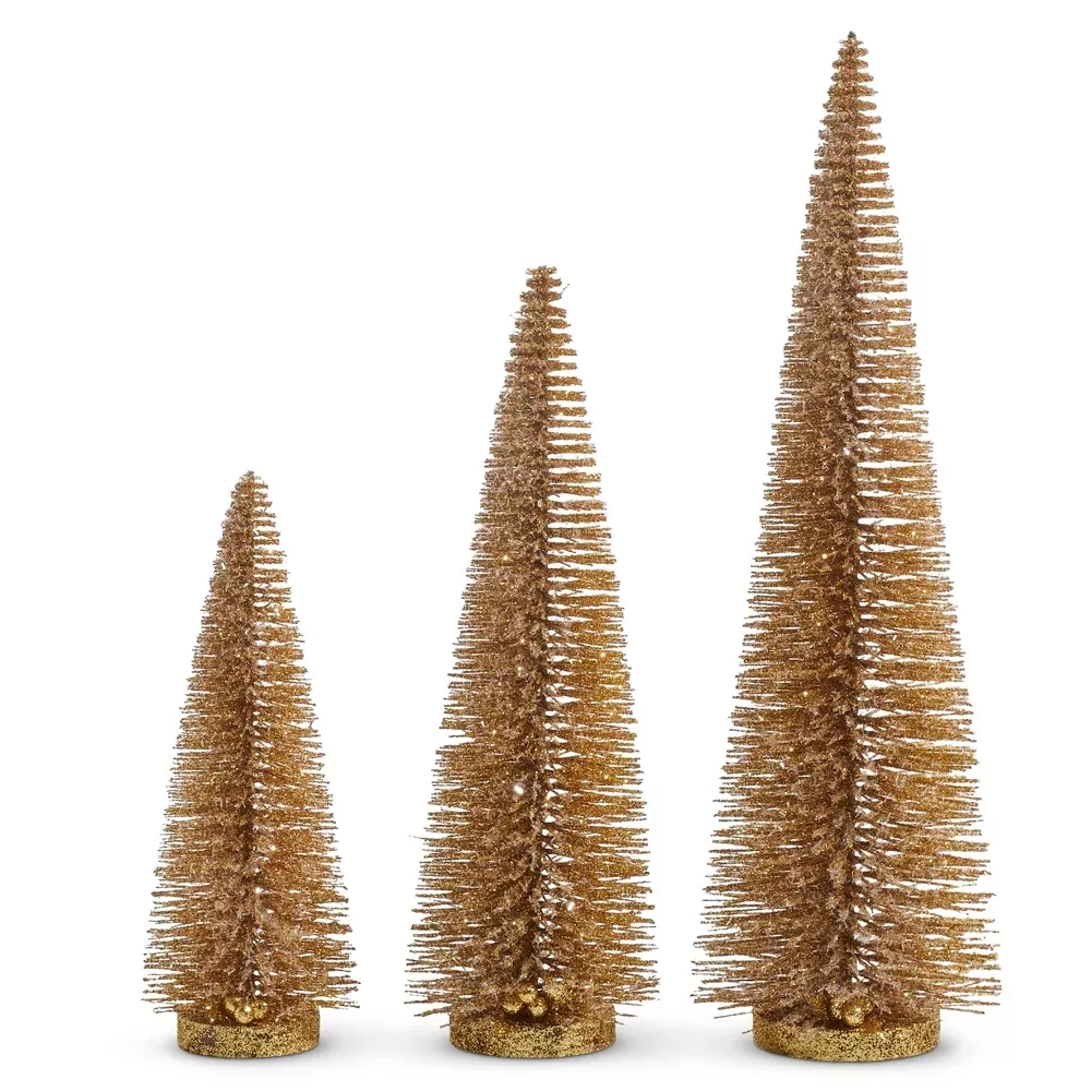 Gold Bottle Brush Trees