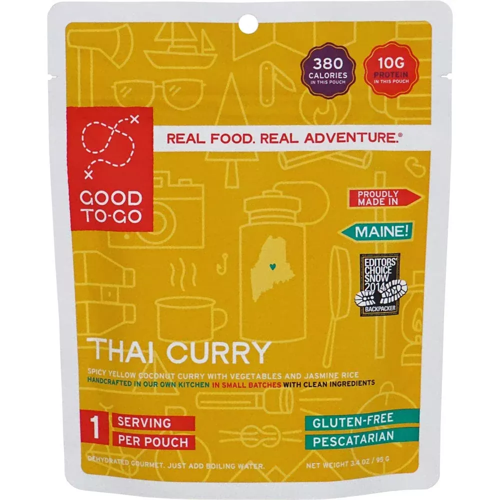 Good to-Go Dehydrated Thai Curry - Single Serving Pouch