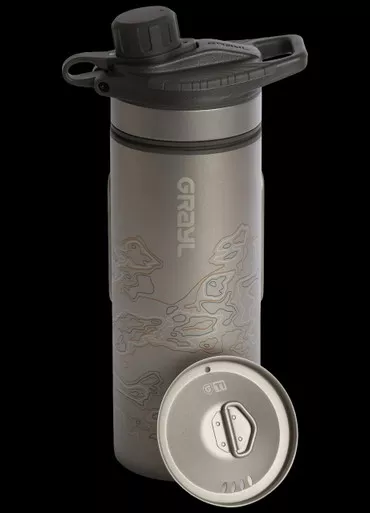 Grayl Titanium GeoPress Purifier Black 0.71L