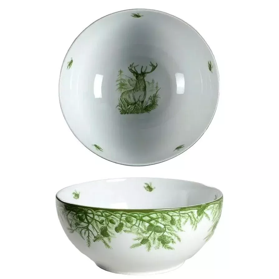 Green Deer 10" Service Bowl