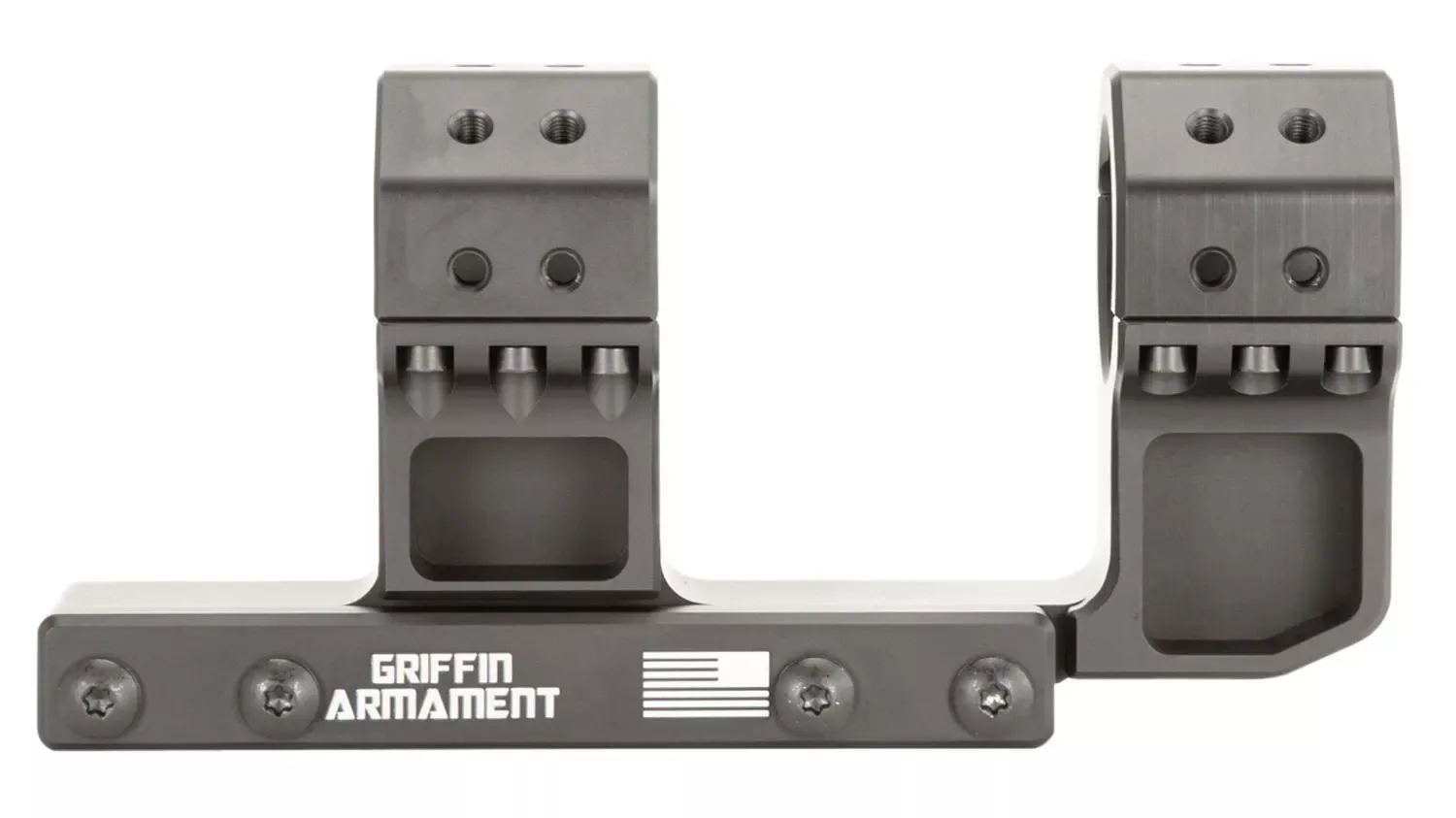 Griffin Armament SPRM Scope Mount/Ring Combo Black Anodized Cantilever 30mm Tube 1.93″ Mount Height 15 MOA Aluminum; SMC193H30MM