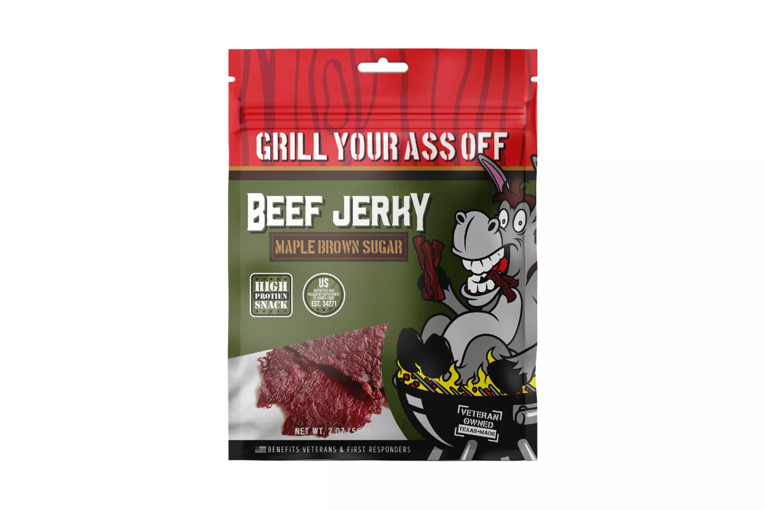 Grill Your Ass Off Maple Brown Sugar Beef Jerky