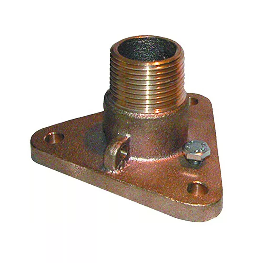 GROCO 1-1/4″ Bronze NPS to NPT Flange Adapter