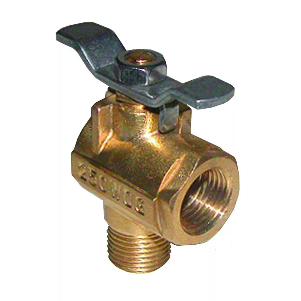 GROCO 1/2″ NPT 90° Bronze Fuel Valve