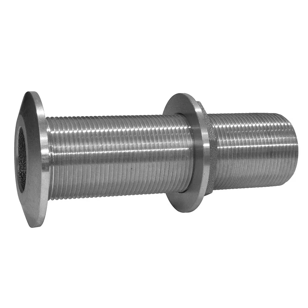 GROCO 3/4″ Stainless Steel Extra Long Thru-Hull Fitting w/Nut