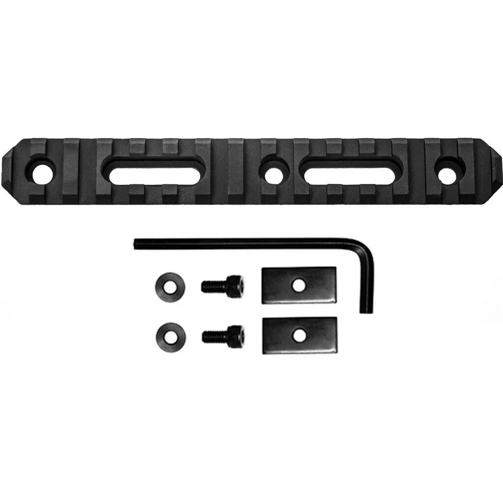GrovTec Black 15 Slot 6″ Picatinny Rail Section #GTSW191