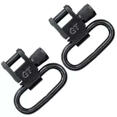 GrovTec Locking Sling Swivels 1" Steel Black (1 Pair), GTSW01