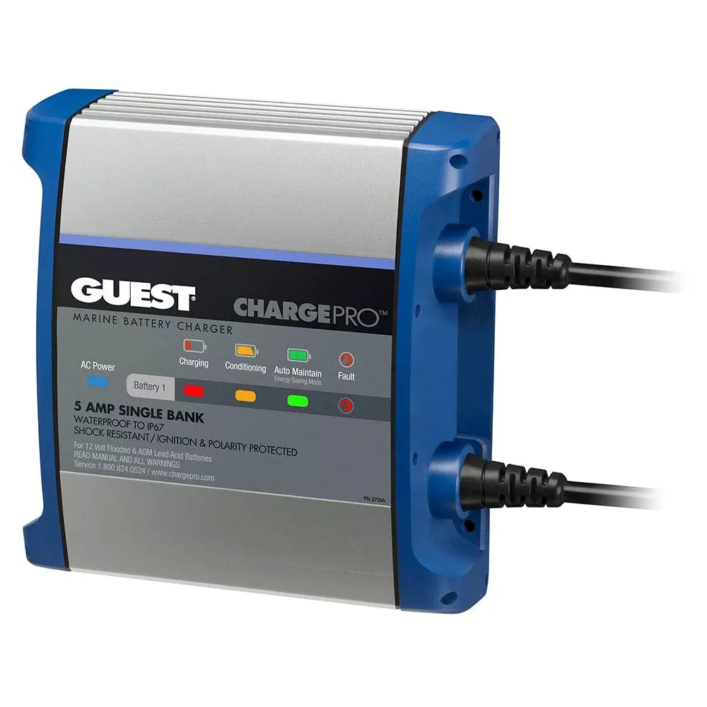 Guest On-Board Battery Charger 5A / 12V – 1 Bank – 120V Input