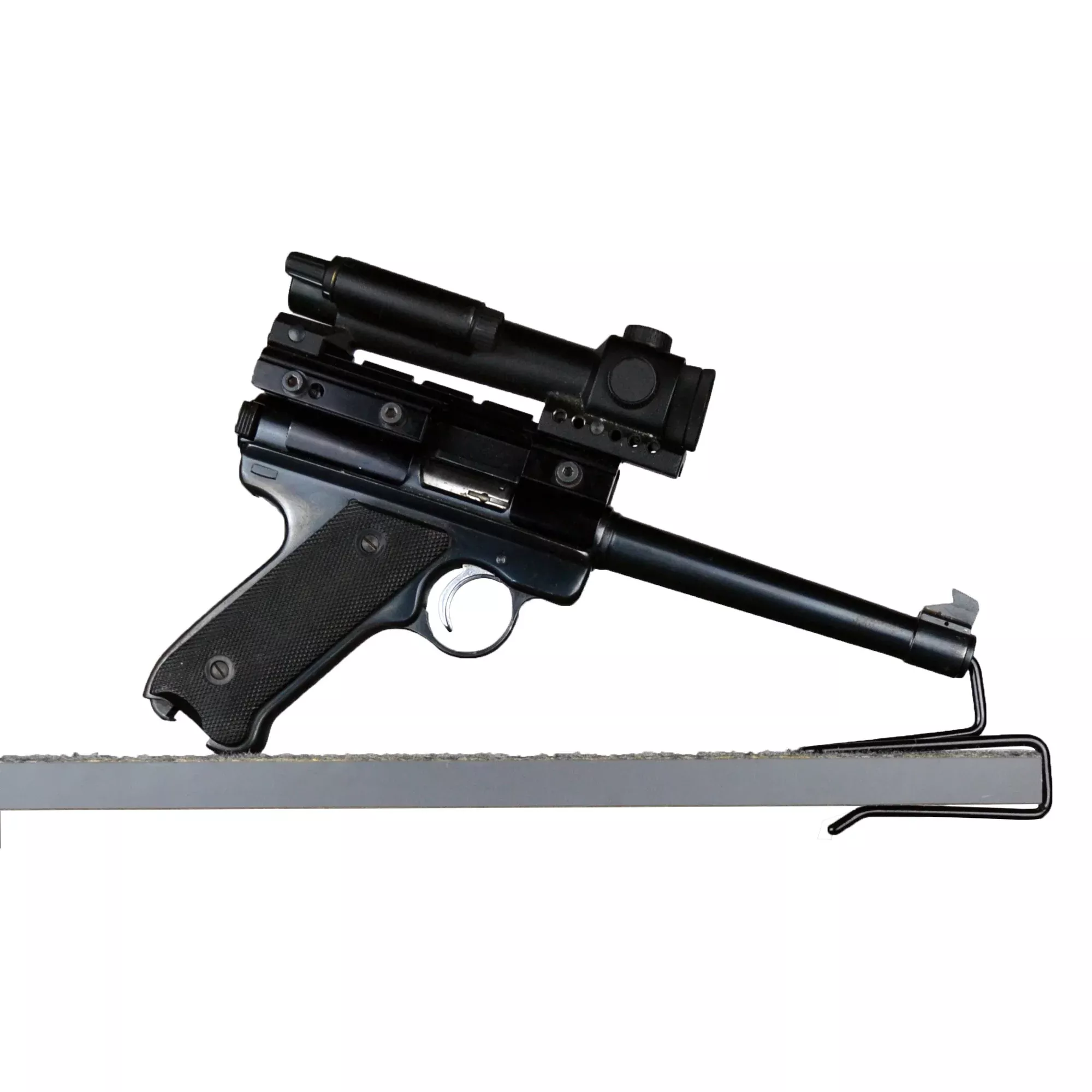 Gun Storage Solutions Back-Over Handgun Hangers 2-Pack, Vinyl-Coated Easy-Install Hooks BOHH2