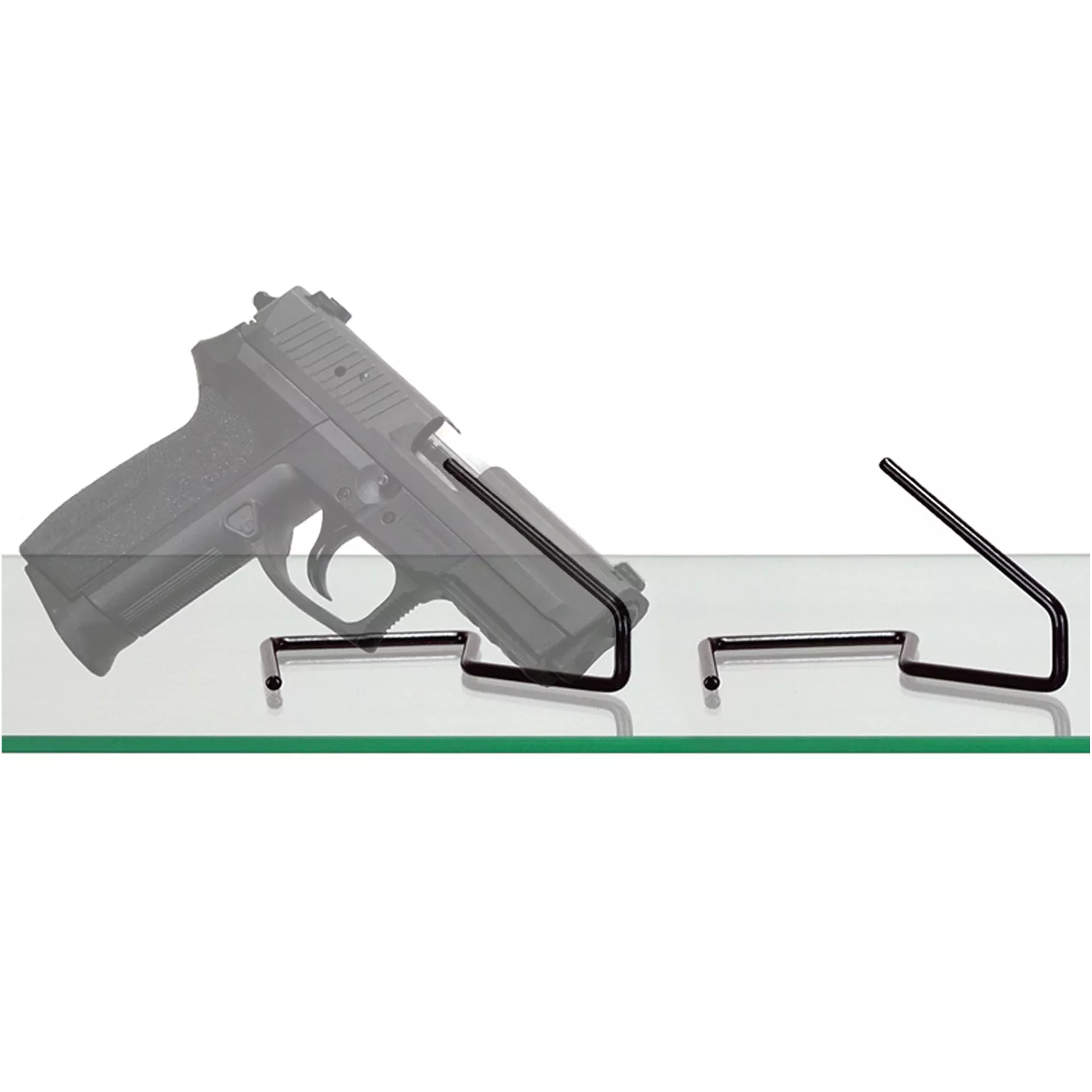 Gun Storage Solutions Kikstands Handgun Display Stands 10-Pack, Vinyl-Coated Steel, KIK10
