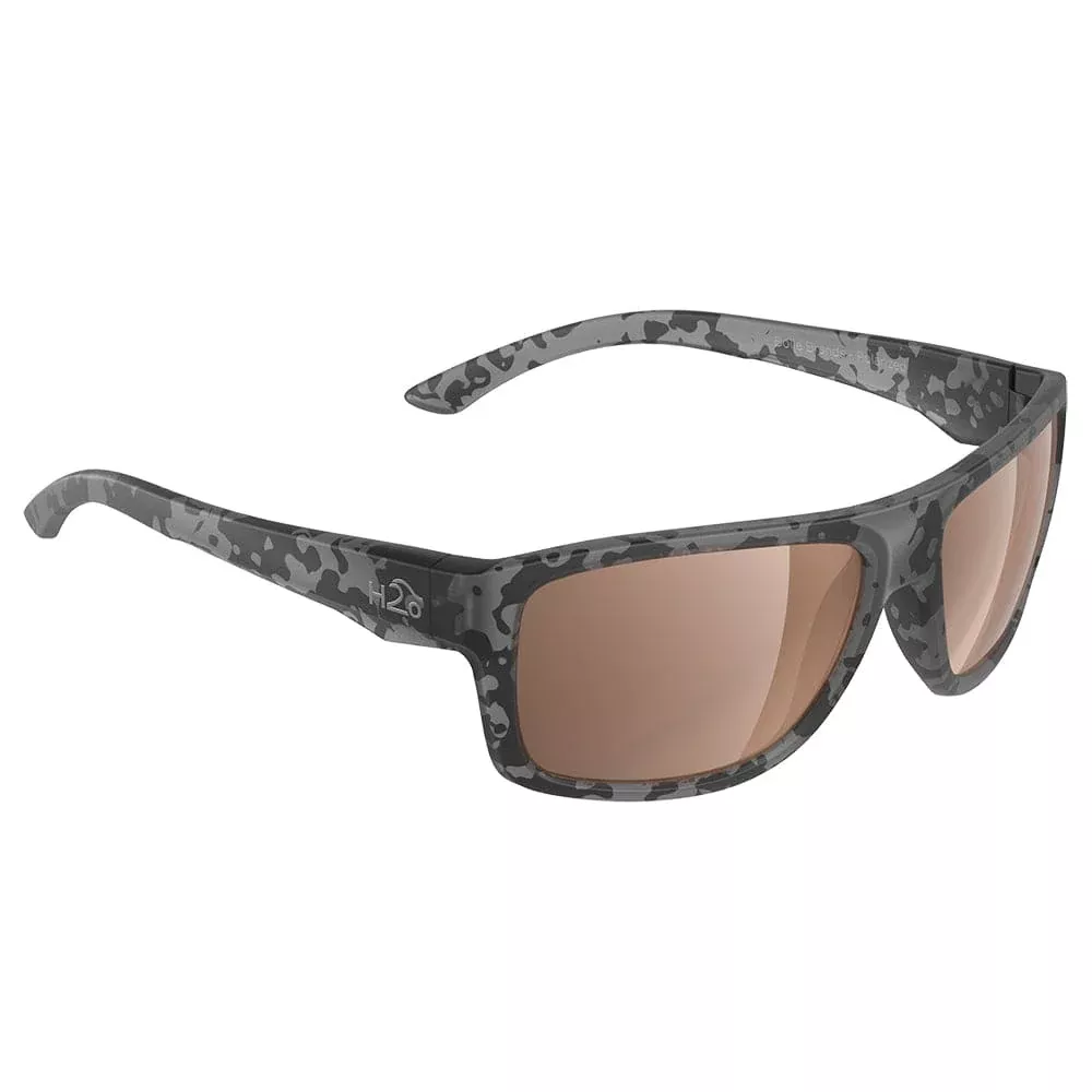 H2Optix Grayton Sunglasses Matt Tiger Shark, Brown Lens Cat. 3 – AR Coating