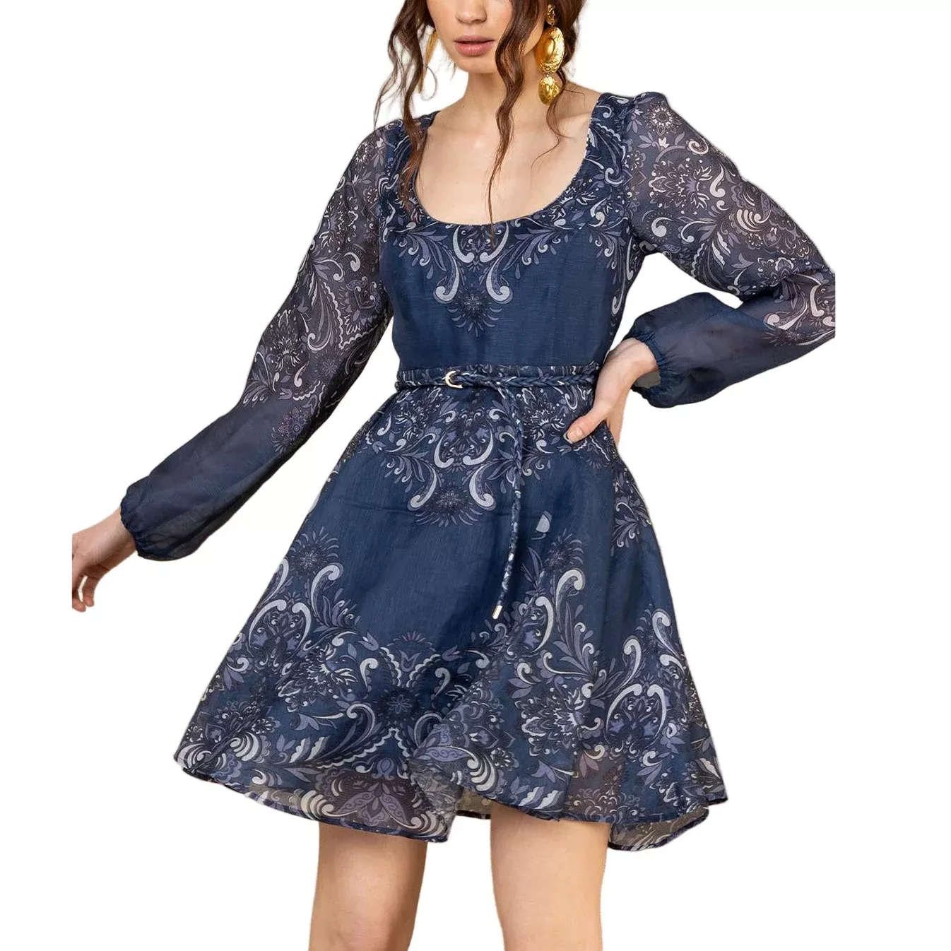 Hale Bob Aspyn Silk Short Dress