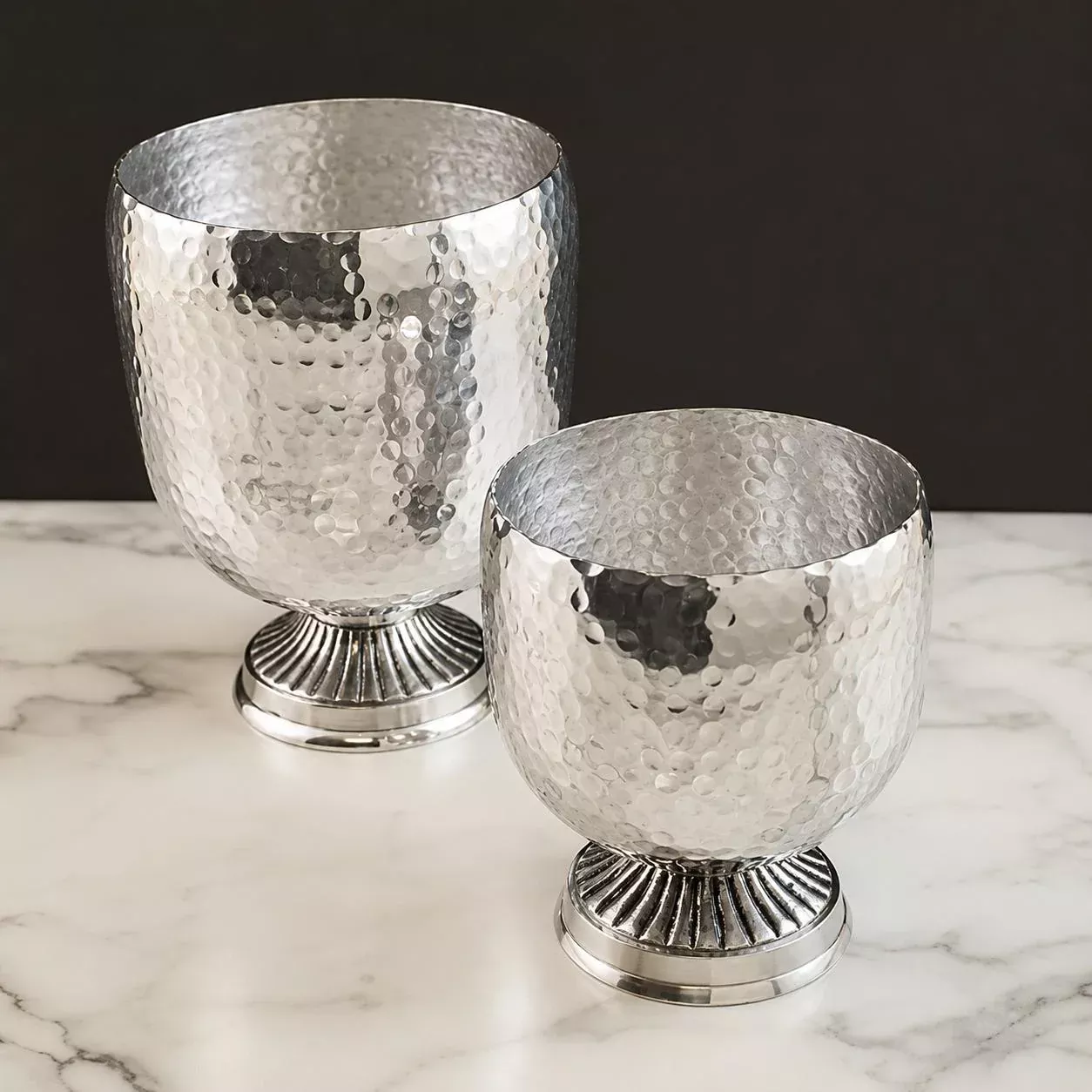 Hammered Pedestal Wine Chillers
