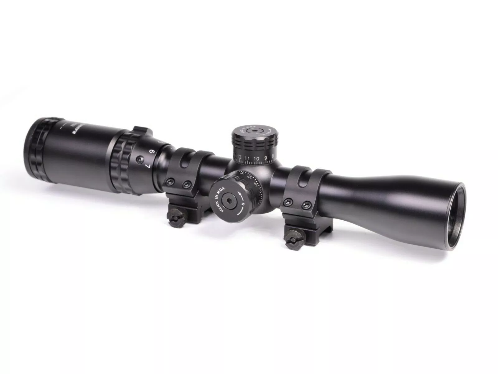 Hammers Small Game Lightweight Rifle Scope 2-7x32 w/ weaver Rings, Matte Black, 1"