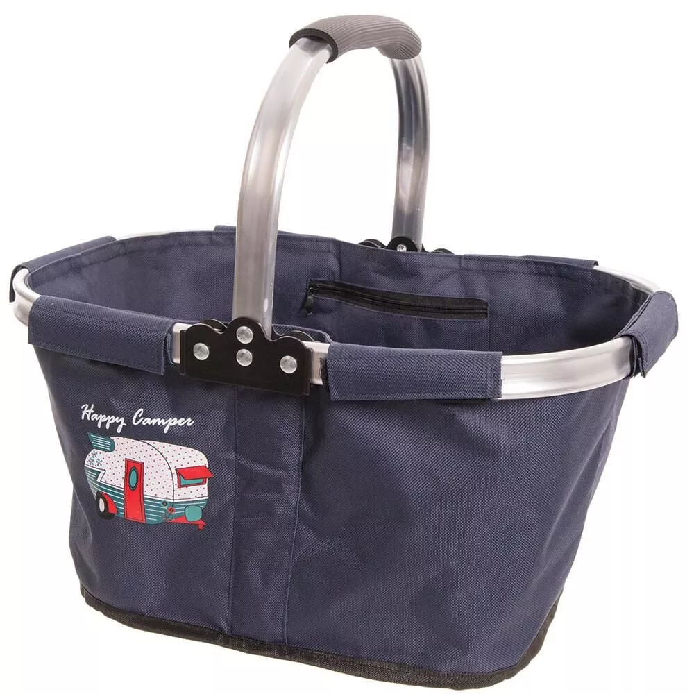 Happy Camper Tri-fold Travel Basket