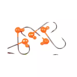 Hareline Dubbin Round Lead Jighead - 1/16 oz. - Fluorescent Orange