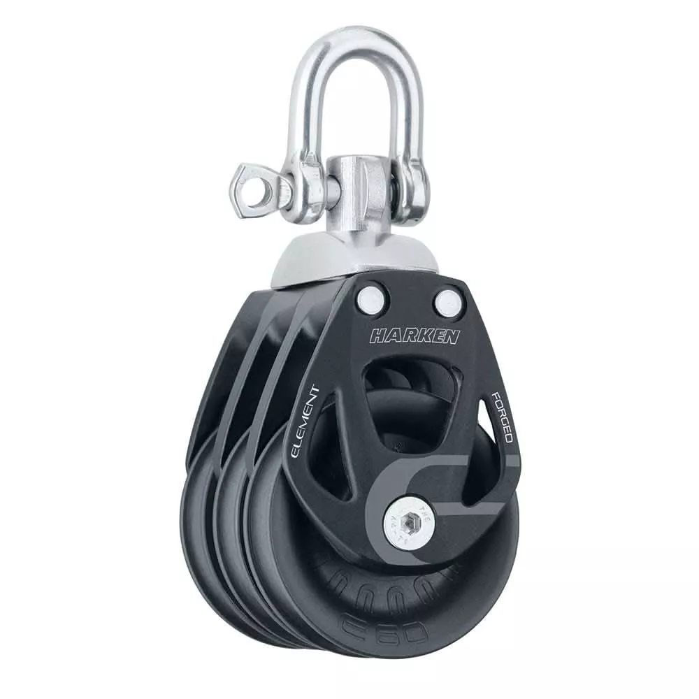 Harken 60mm Triple Aluminum Element Block with Swivel - 6272