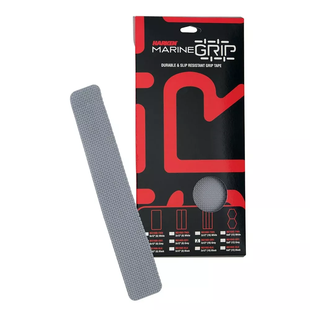 Harken Marine Grip Tape – 2 x 12″ – Grey – 10 Pieces