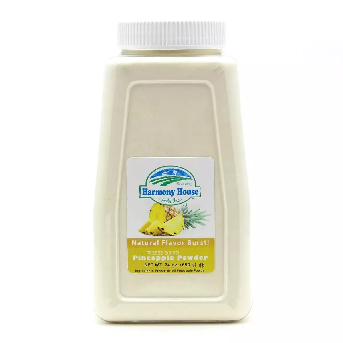 Harmony House Freeze Dried Pineapple Powder (4 Cups / 64 Tbs)
