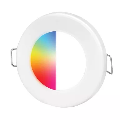 Hella EuroLED75 RGBW Downlight, White Bezel