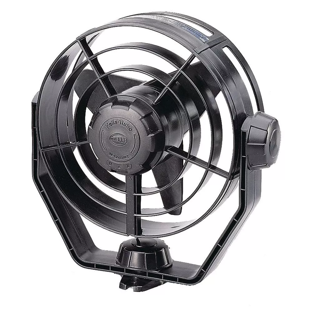 Hella Marine 2-Speed Turbo Fan – 12V – Black