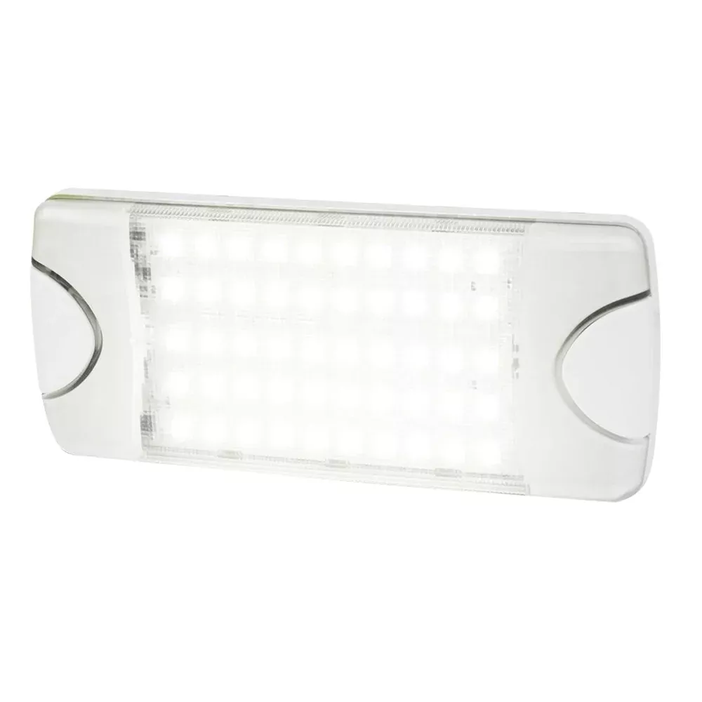Hella Marine DuraLED 50 Low Profile Interior/Exterior Lamp – White LED Spreader Beam [980629001]