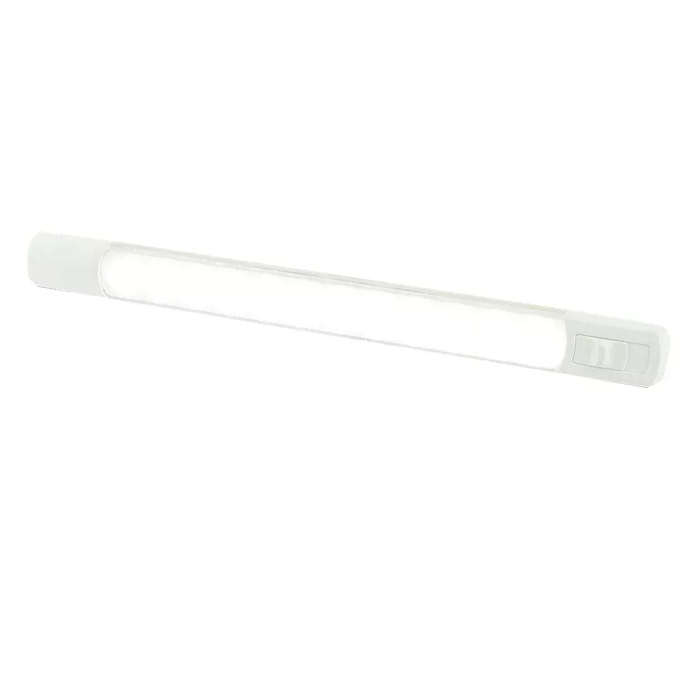 Hella Marine Surface Strip Light w/Switch – White LED – 12V