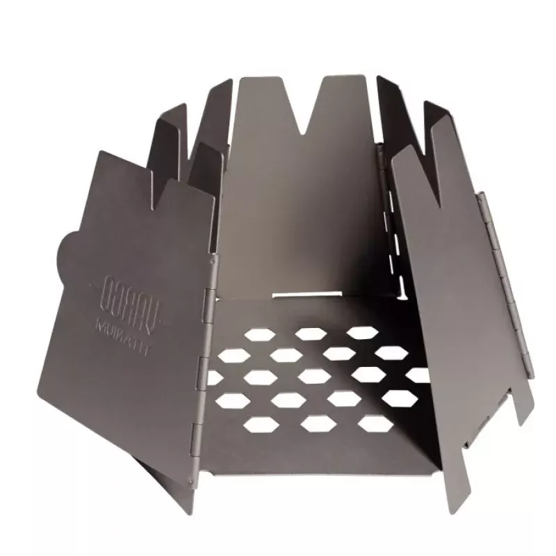 HEXAGON WOOD STOVE - STAINLESS STEEL