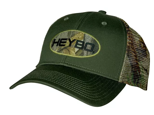 Heybo Men’s Oval Patch Camo Mesh Back Trucker