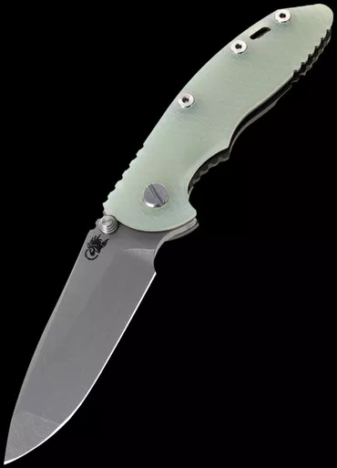 Hinderer XM-18 3.25" Bronze Translucent Green G10 Folding Knife