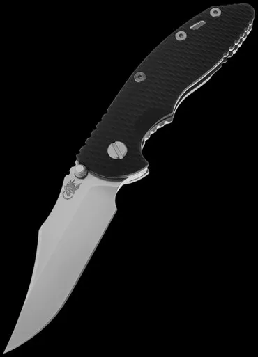 Hinderer XM-18 3.5" Bowie Black G10 Folding Knife