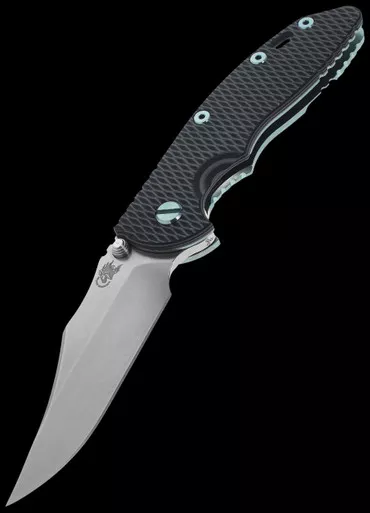 Hinderer XM-18 3.5" Bowie G10 Black/Blue Folding Knife