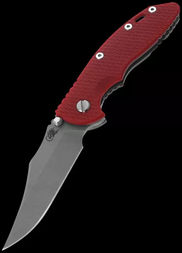 Hinderer XM-18 3.5" Bowie G10 Red Folding Knife