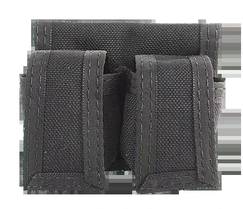 HKS Double Speedloader Pouch, Cordura Nylon with Hook-and-Loop Closure, Black – 100B