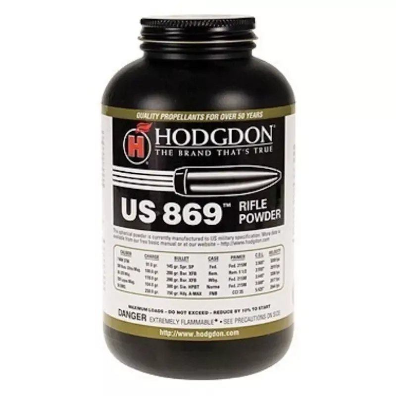 Hodgdon US 869 Smokeless Spherical Rifle Powder 1 lb.