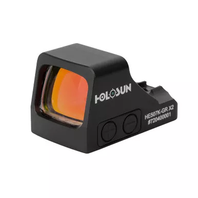 Holosun HE507K-GR X2 Open Reflex Green Dot Sight for Subcompact Pistols, Multi-Reticle System