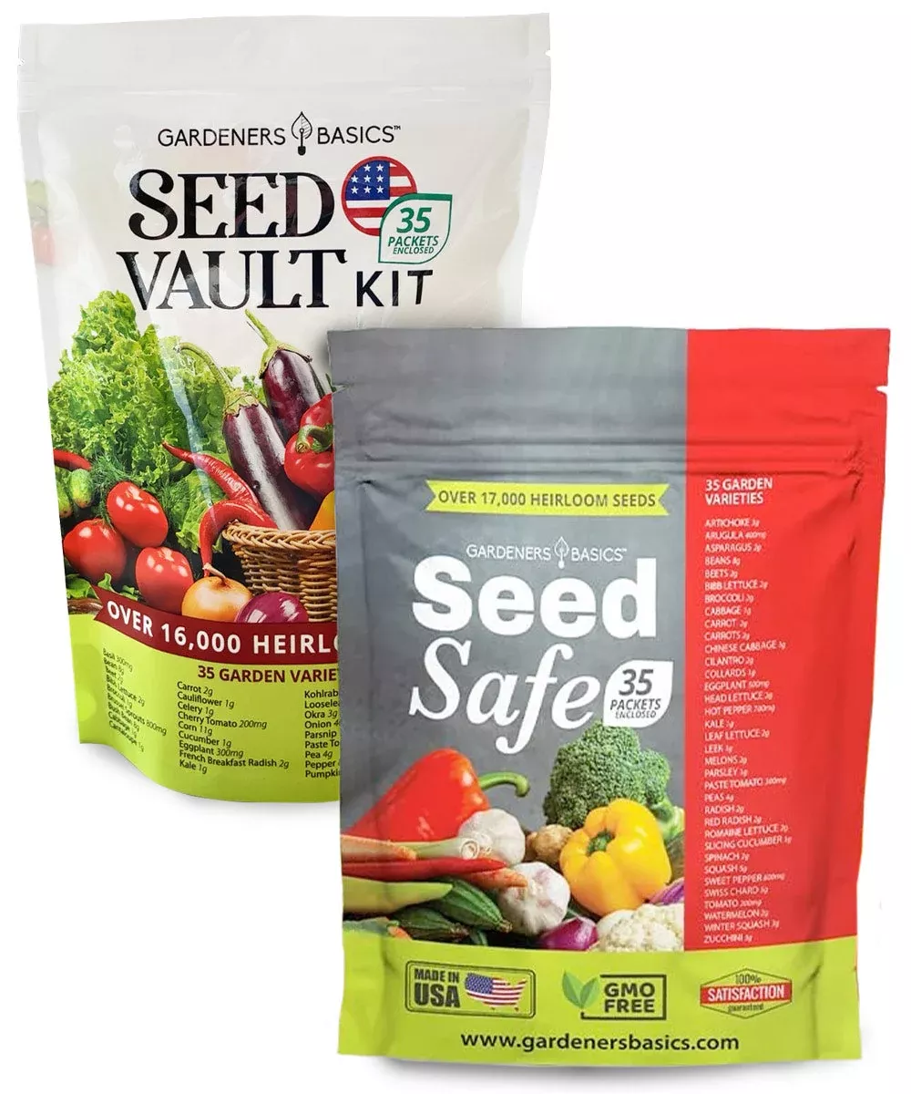 Homestead Seed Vault Kit – 70 Heirloom Vegetable & Herb Seeds