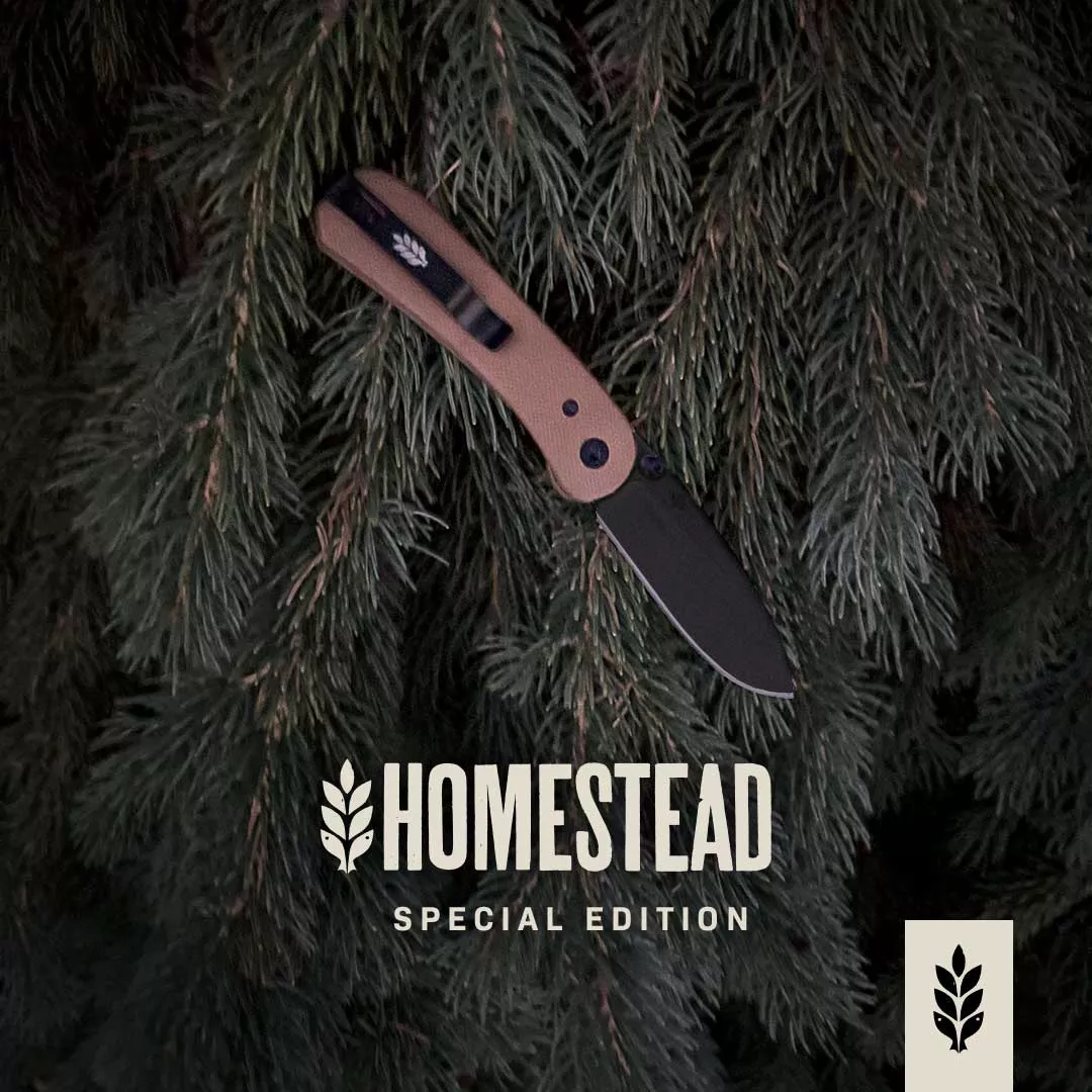 Homestead Special Edition Lander 1 Pocket Knife – Black D2 Steel