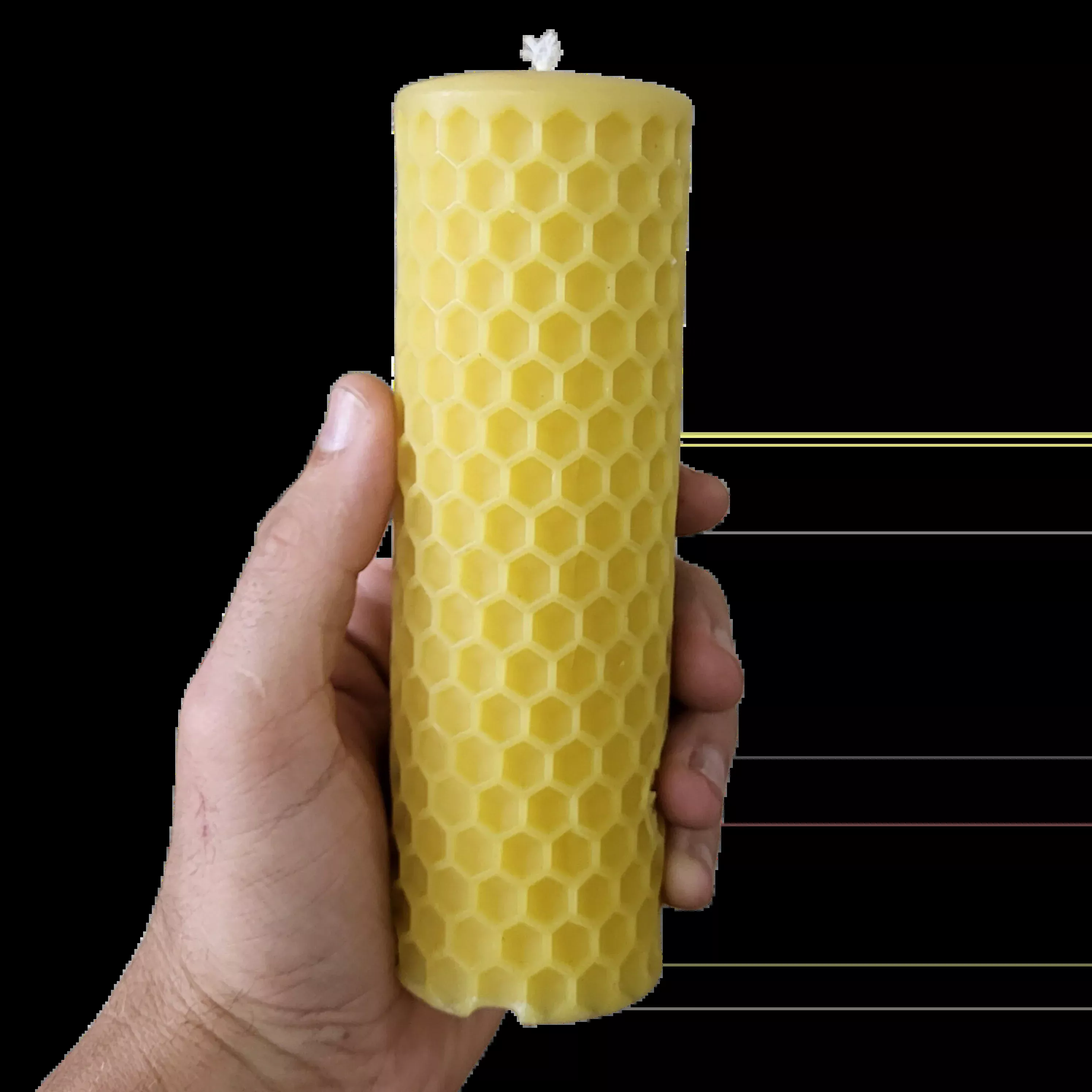 Honey Comb Beeswax Candle