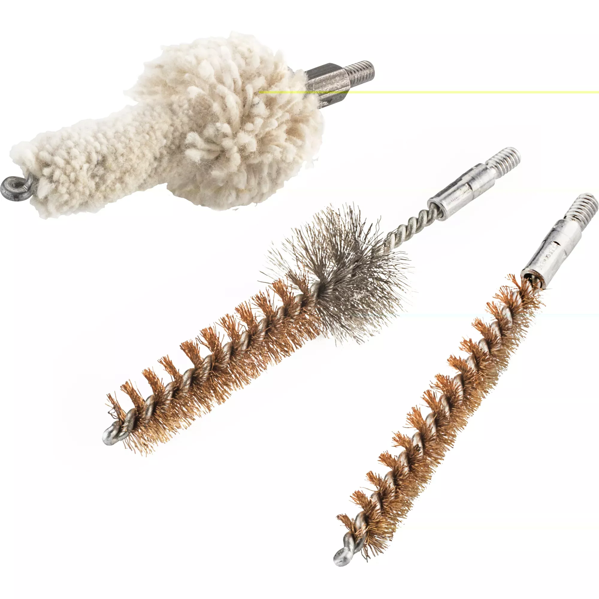 Hoppe’s AR Rifle Chamber Brush 3-Pack — Dual-Diameter Cleaning, 8-32 Thread, 1323P3