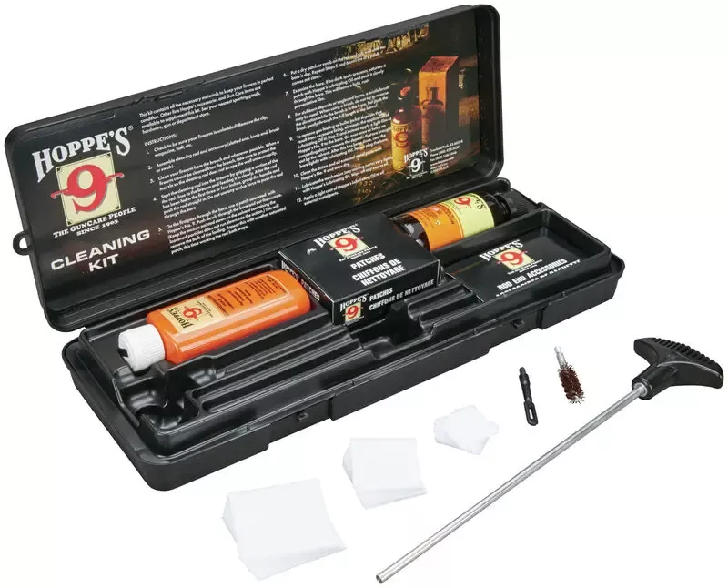 Hoppe's Handgun Cleaning Kits .40-10mm Reusable Clamshell Packaging